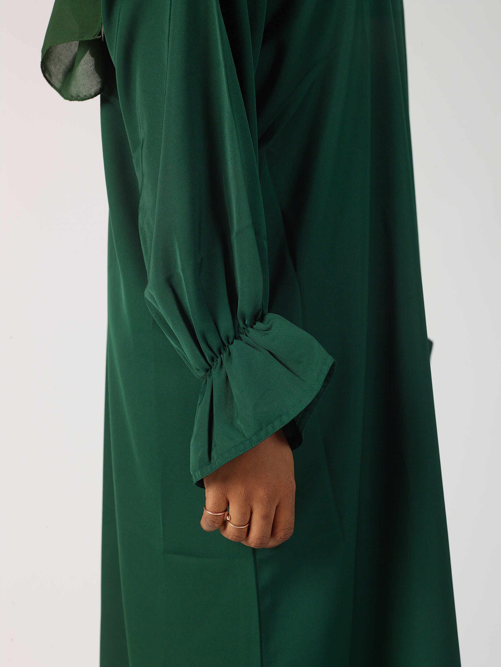 Frill sleeve abaya