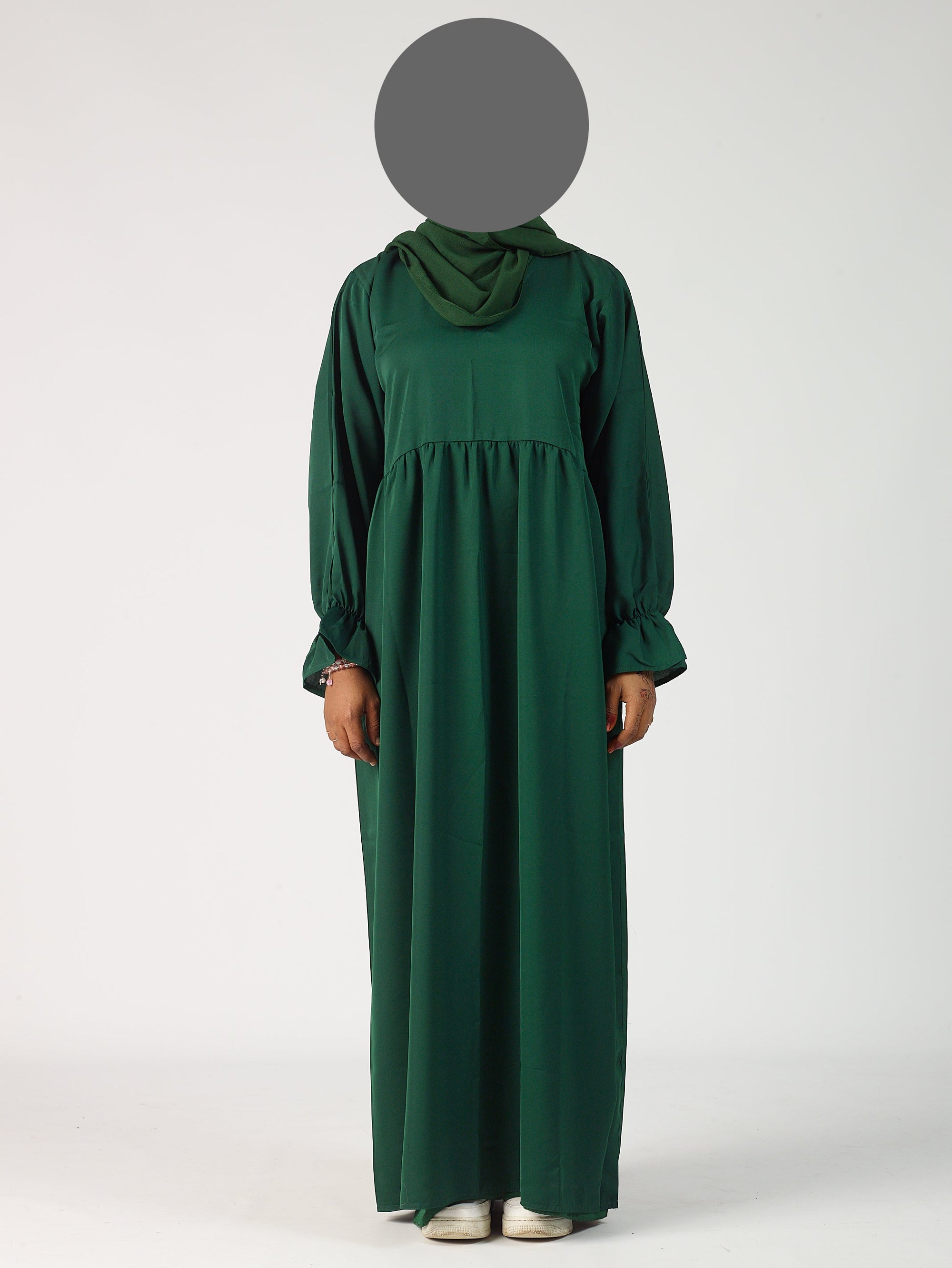 Frill sleeve abaya
