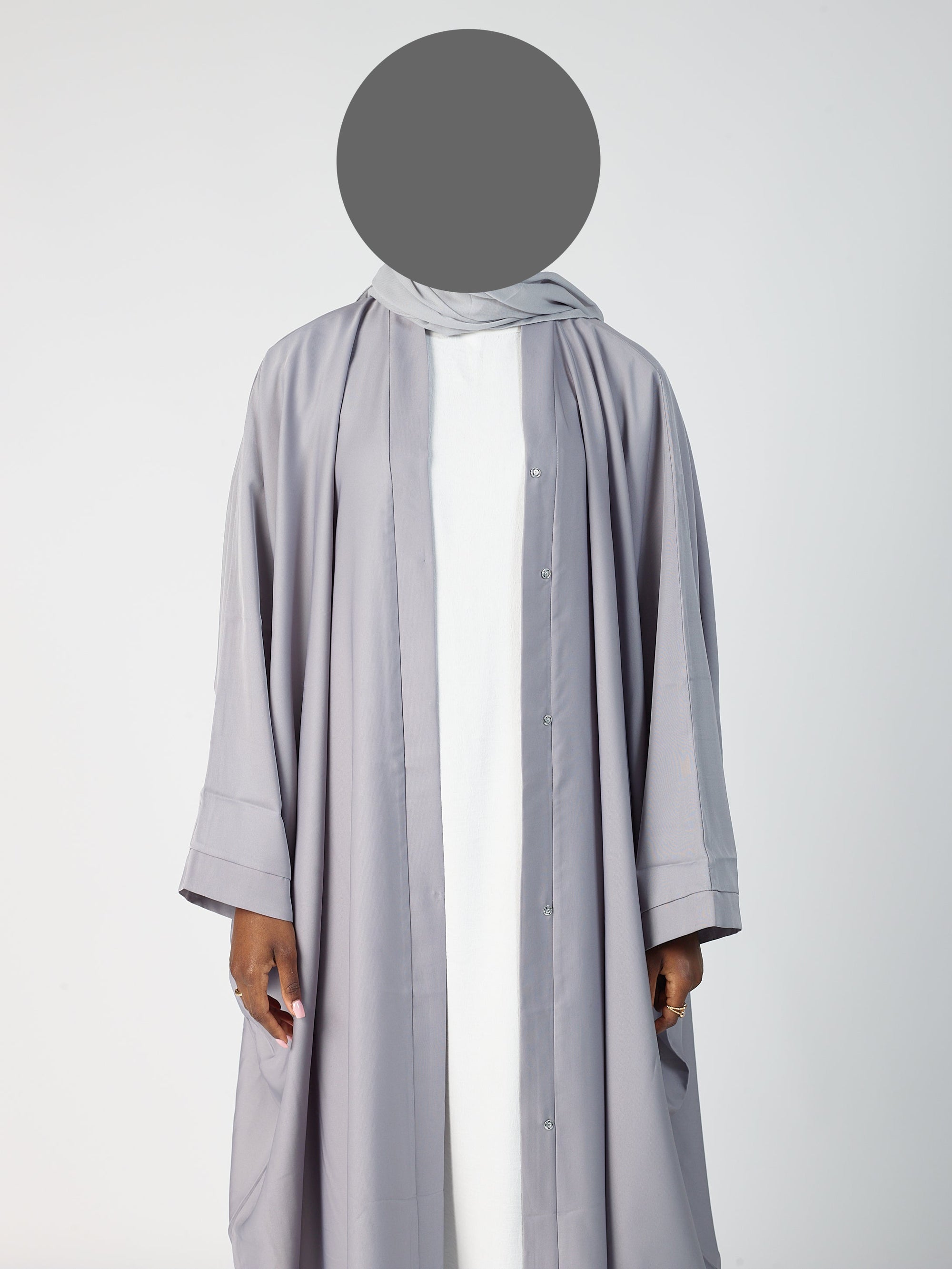 Batwing Open Abaya - wide sleeve -