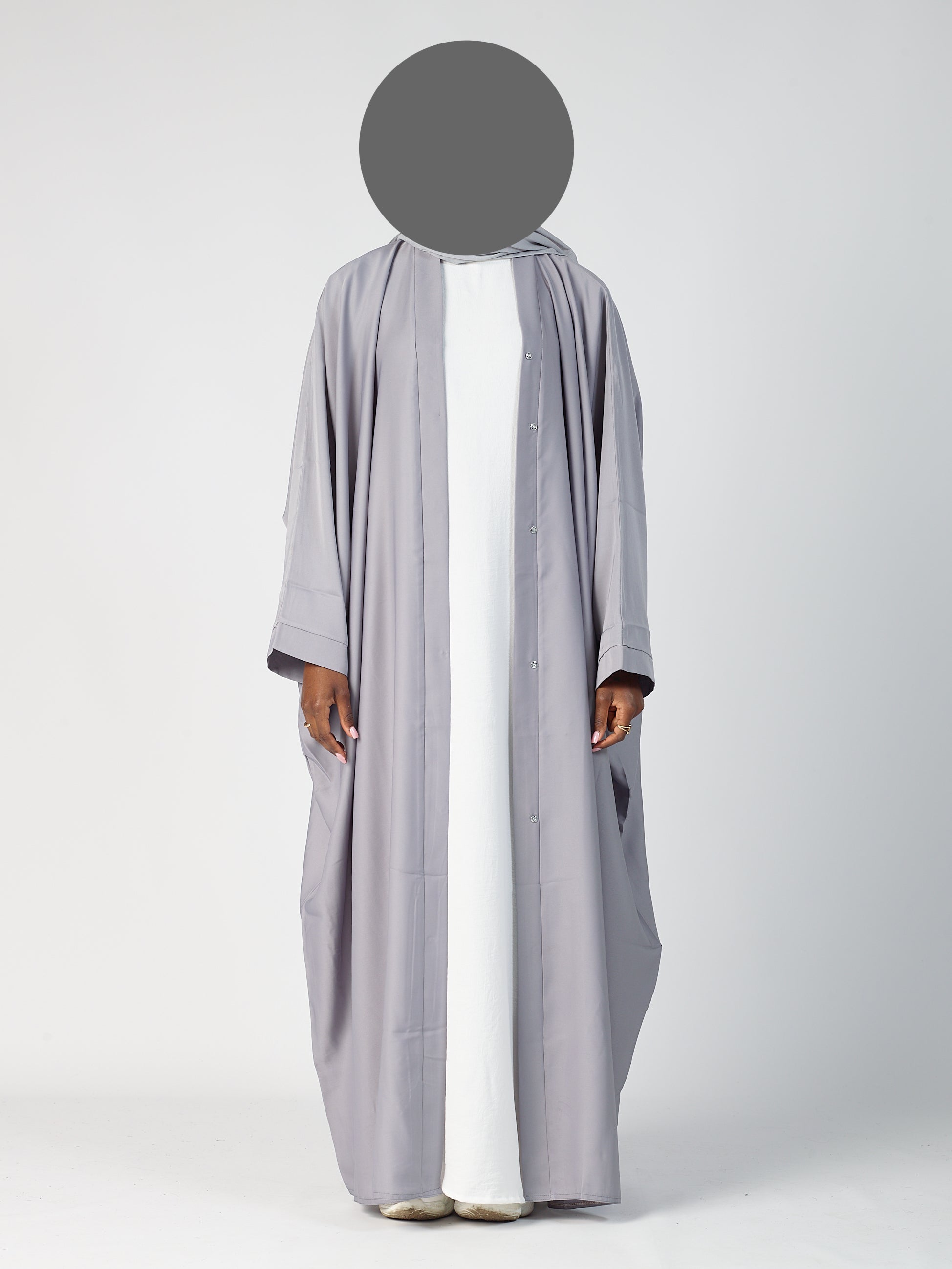 Batwing Open Abaya - wide sleeve -