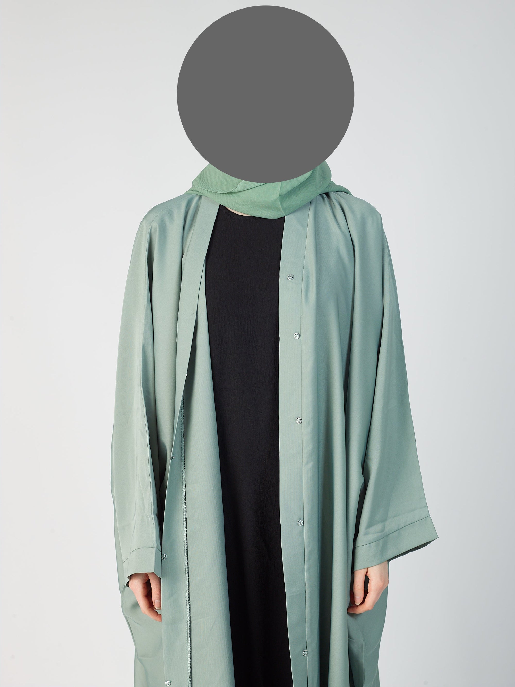 Batwing Open Abaya - wide sleeve -