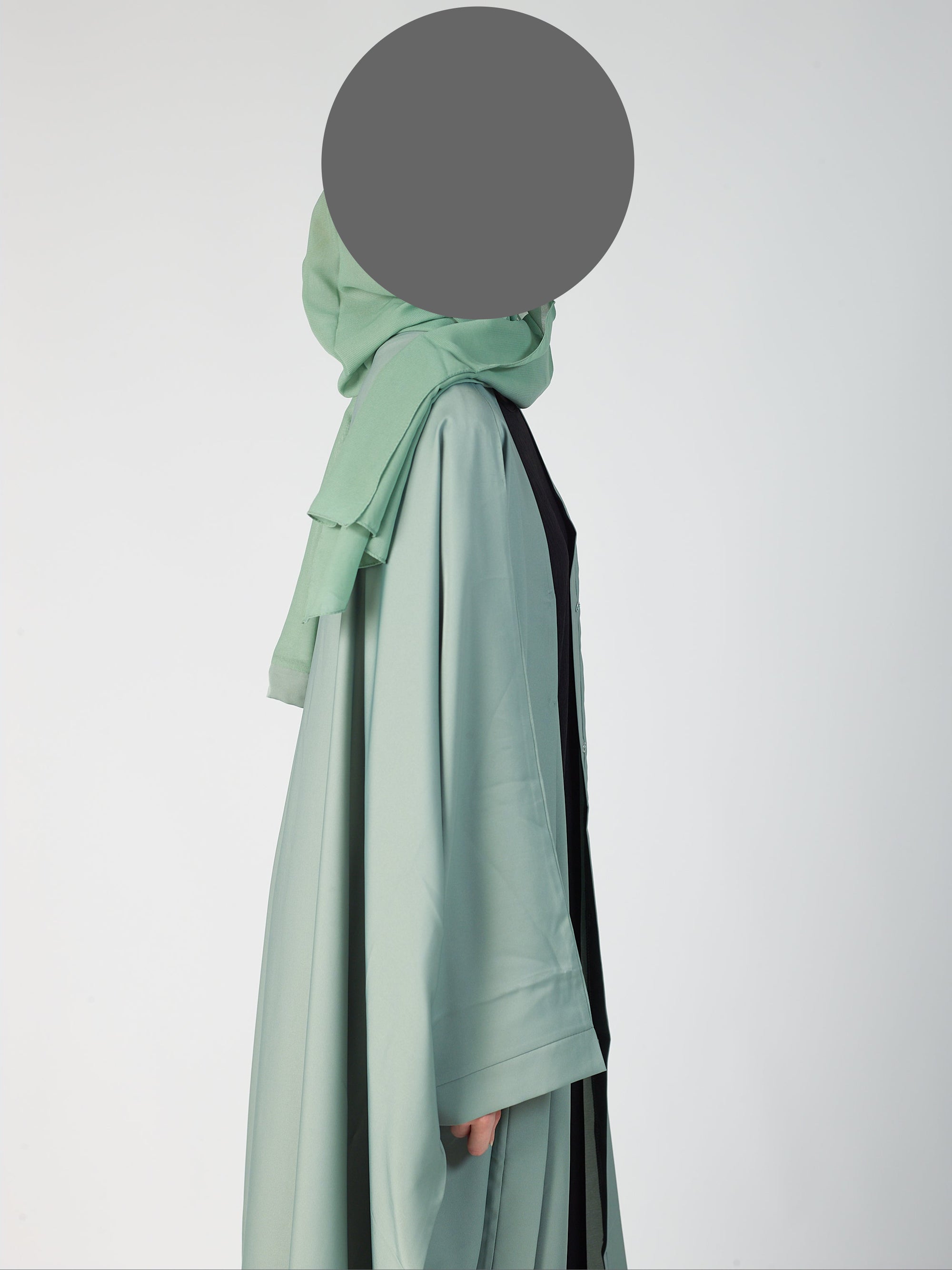 Batwing Open Abaya - wide sleeve -