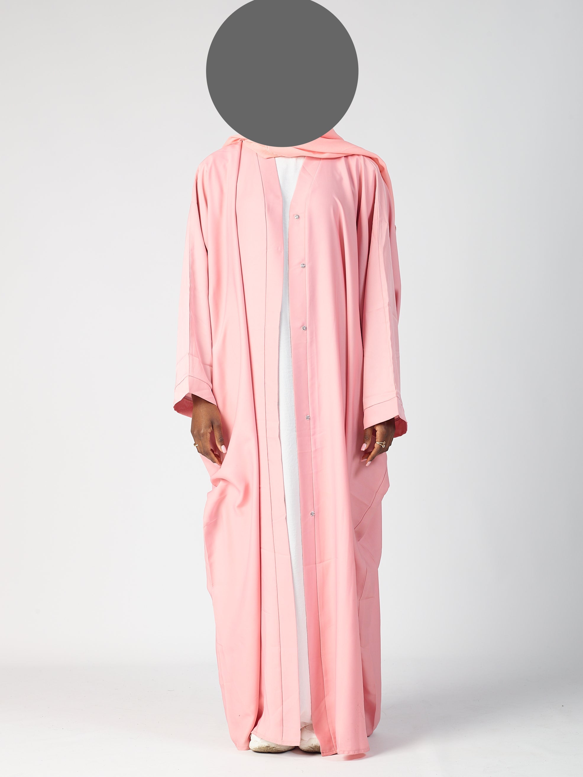 Batwing Open Abaya - wide sleeve -