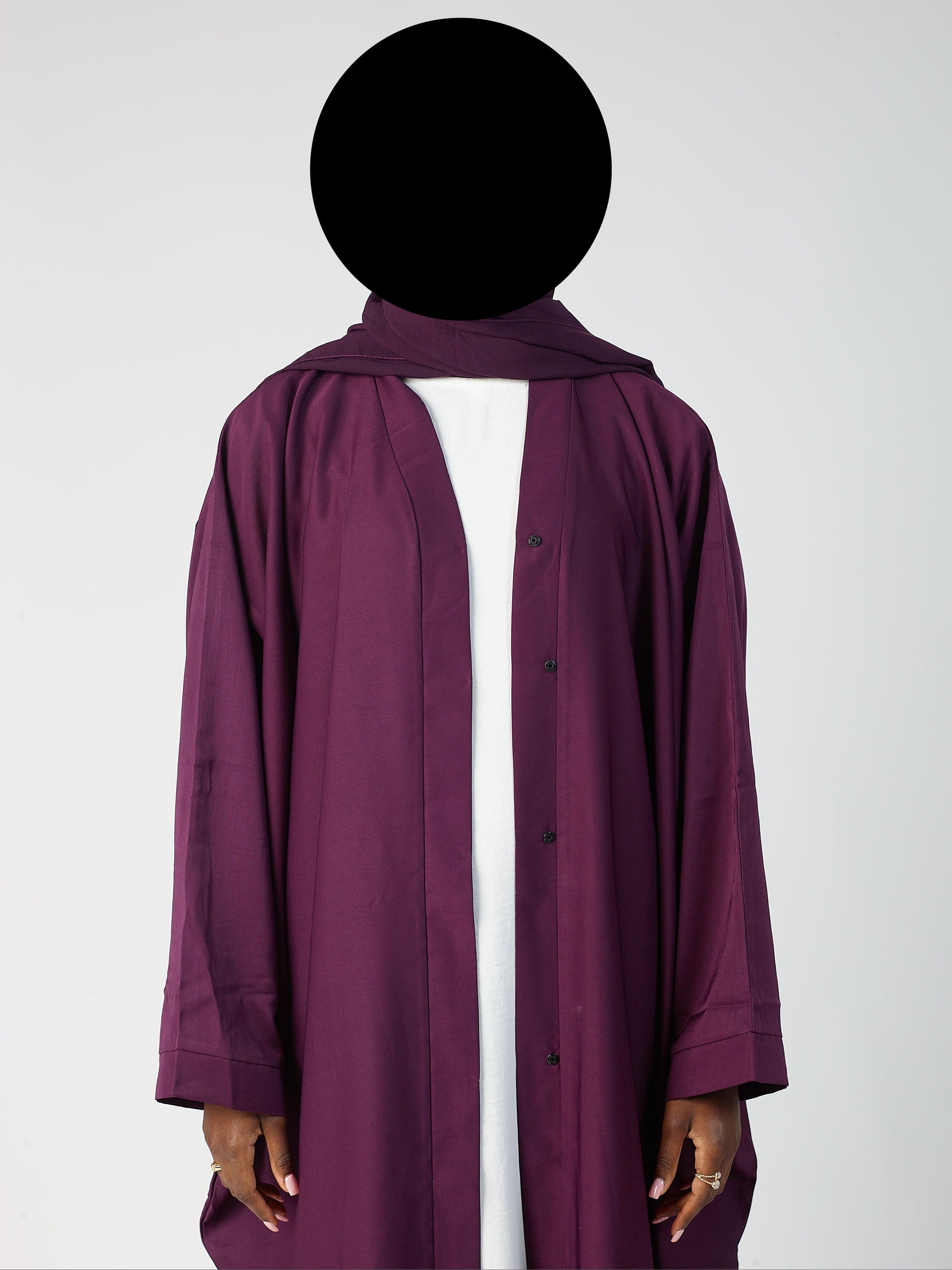 Batwing Open Abaya - wide sleeve -