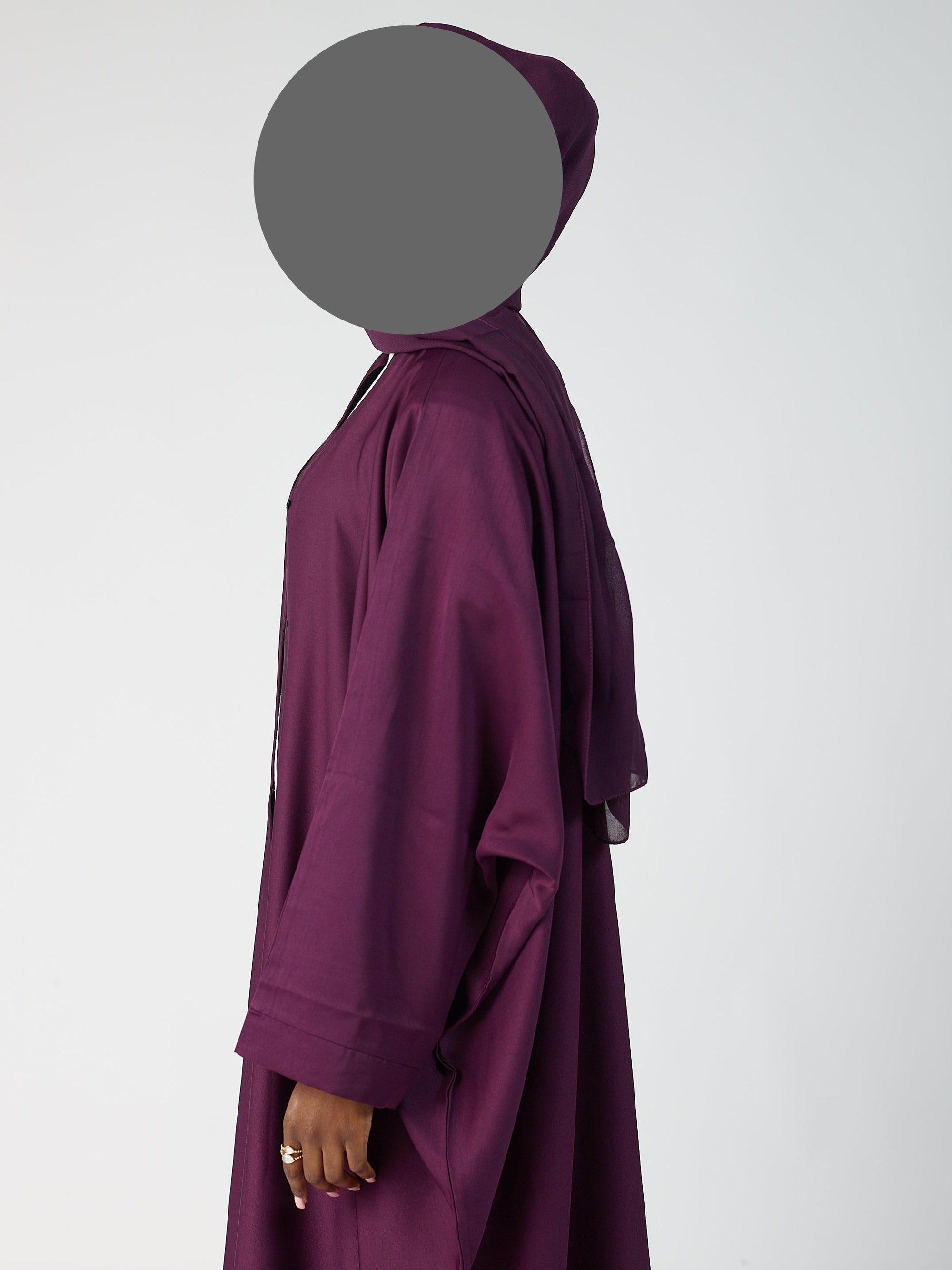 Batwing Open Abaya - wide sleeve -