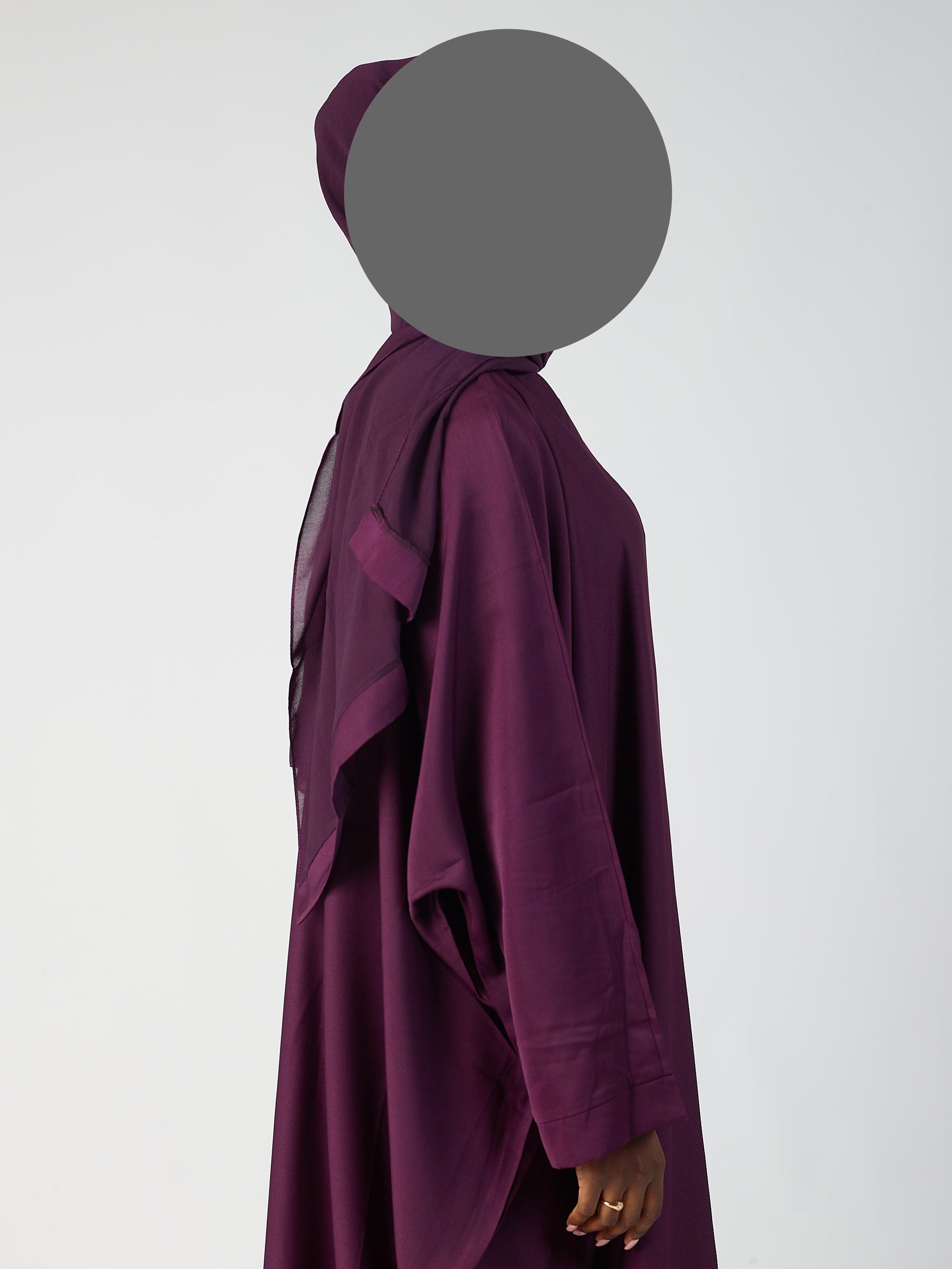 Batwing Open Abaya - wide sleeve -