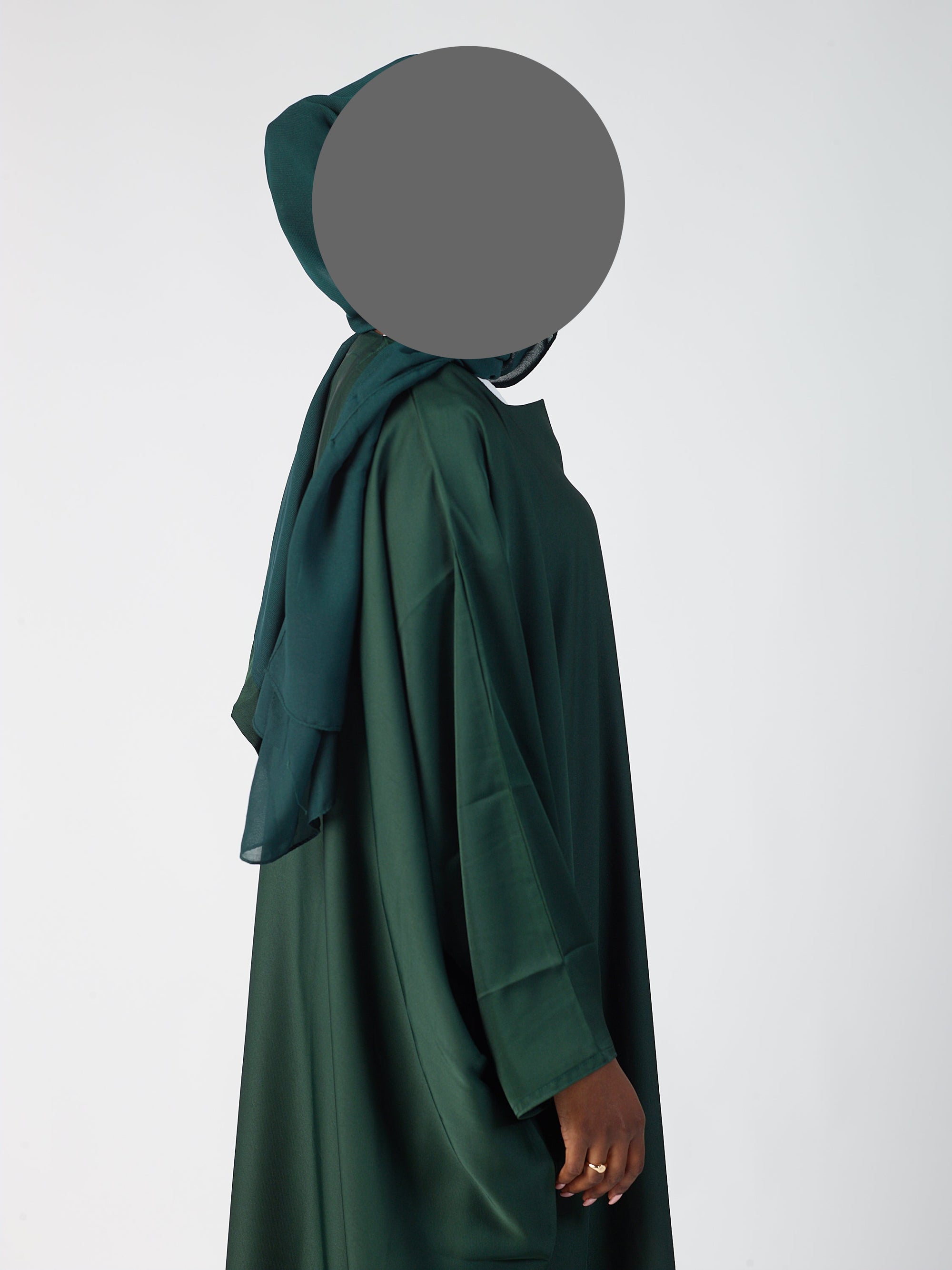 Batwing Closed abaya - Wide sleeve