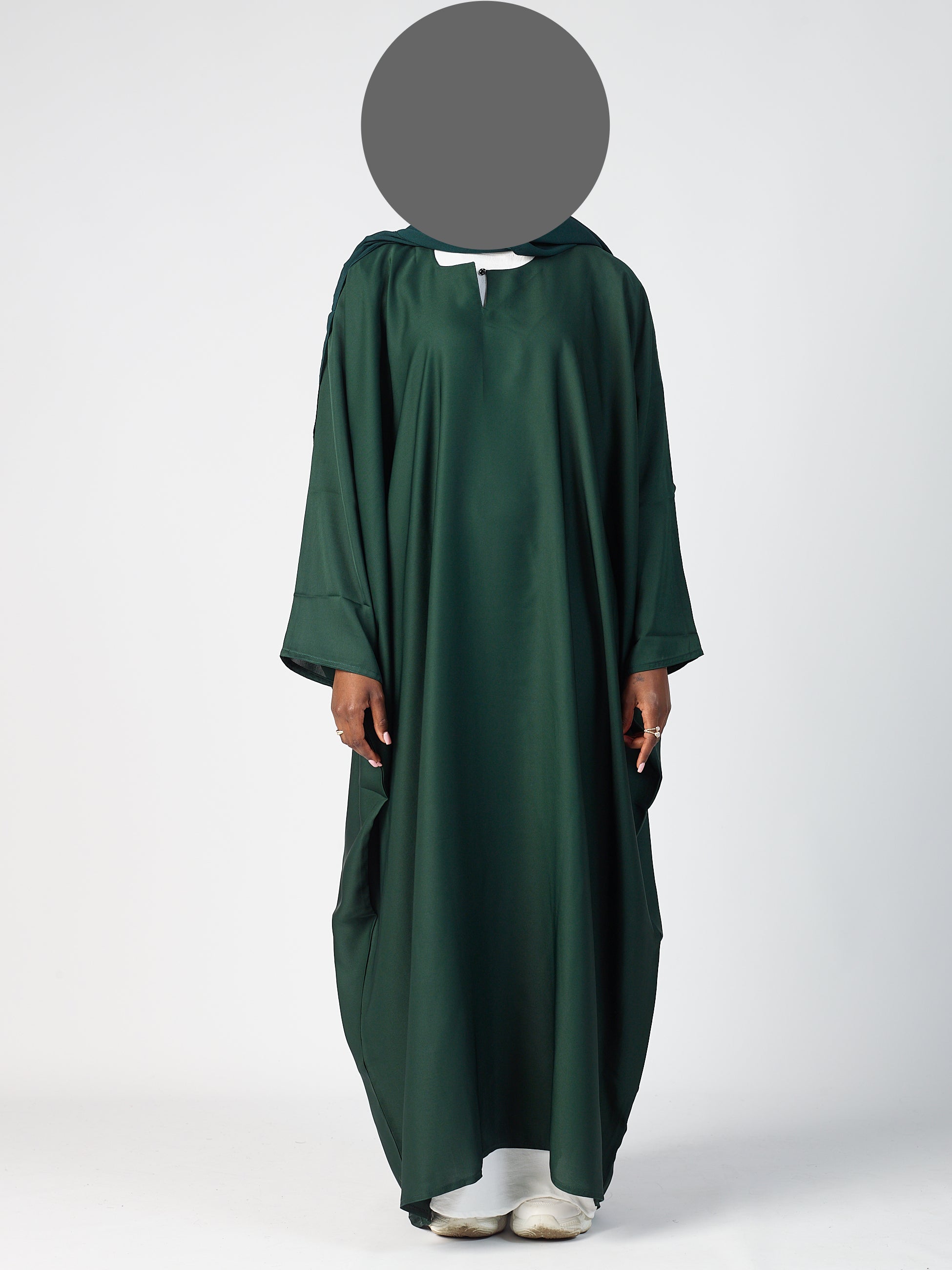 Batwing Closed abaya - Wide sleeve