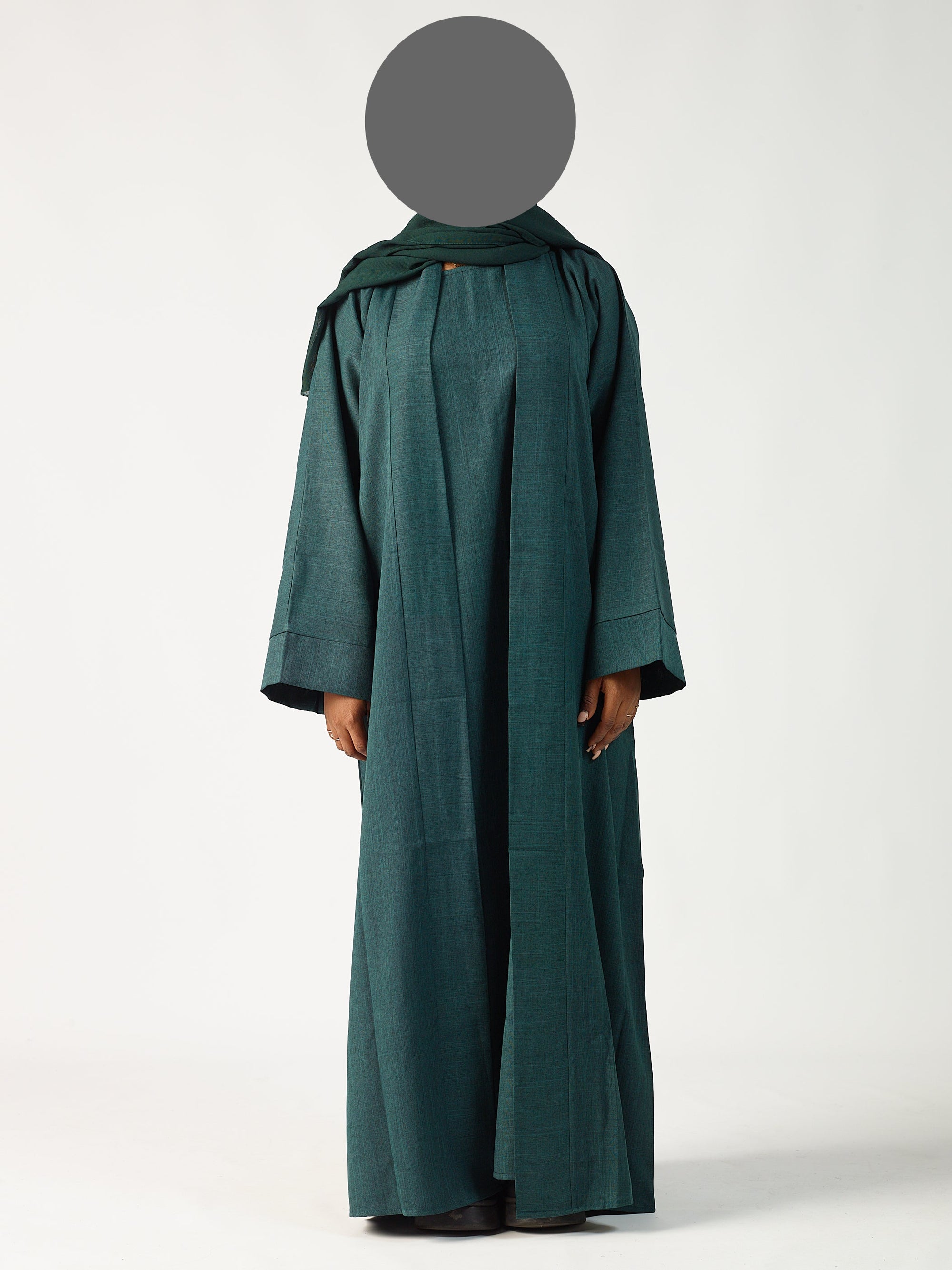 Linen Abaya Open