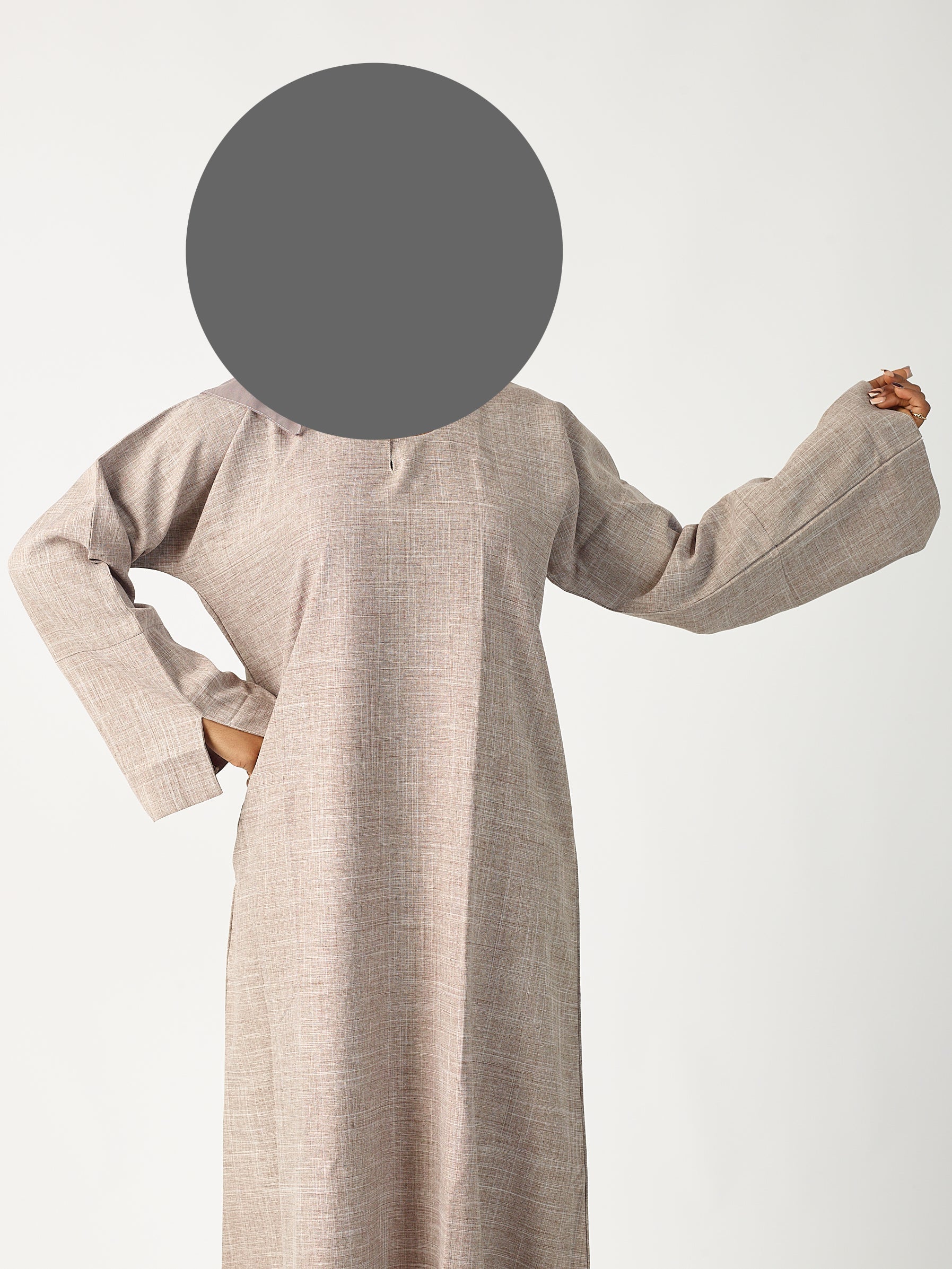 Linen Abaya Closed