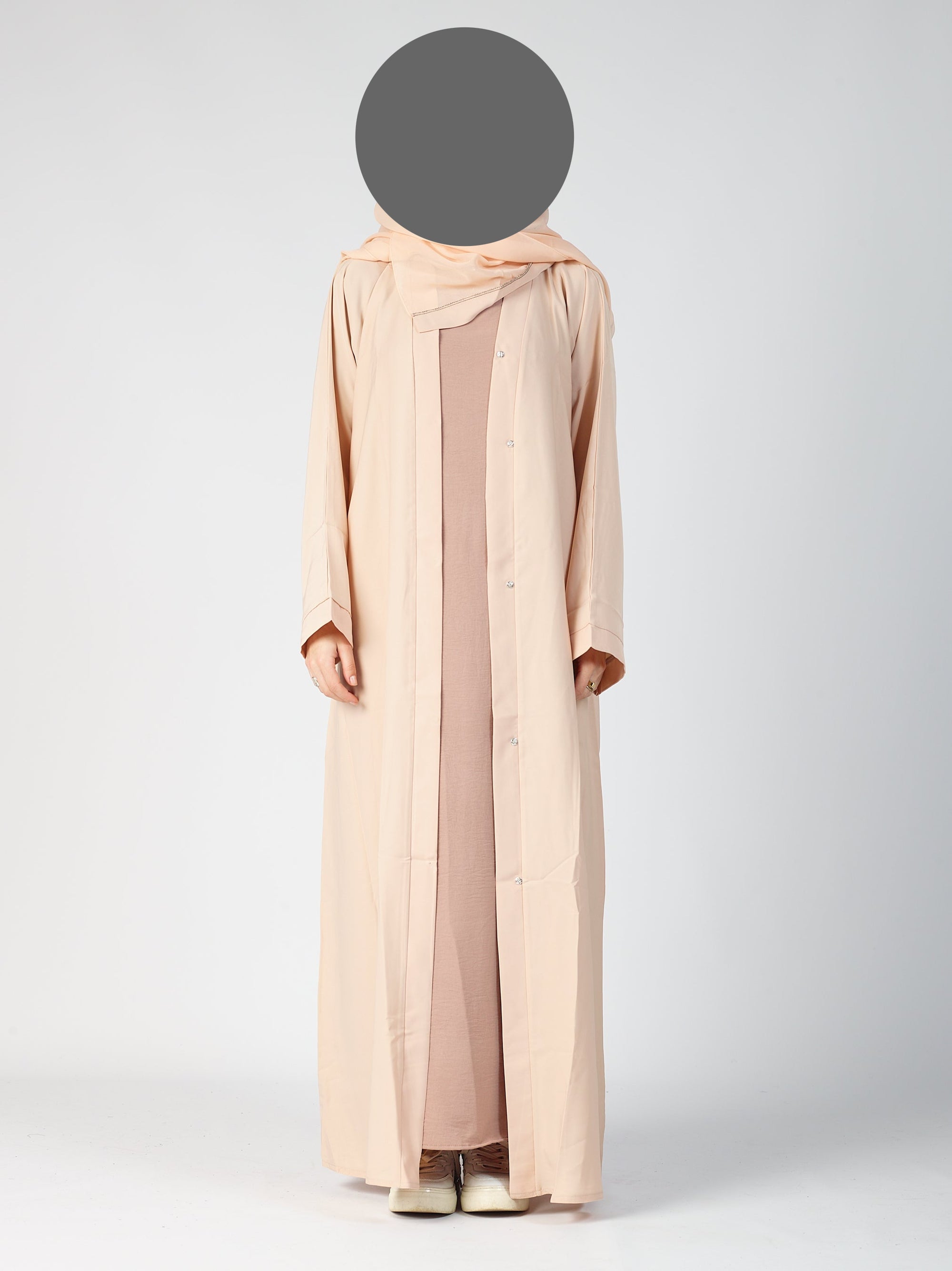 Open abaya - wide sleeve