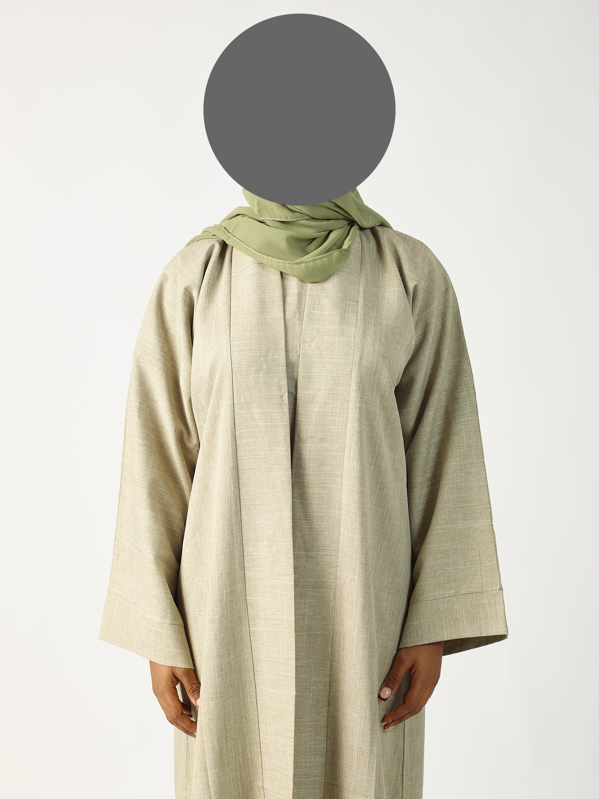 Linen Abaya Open