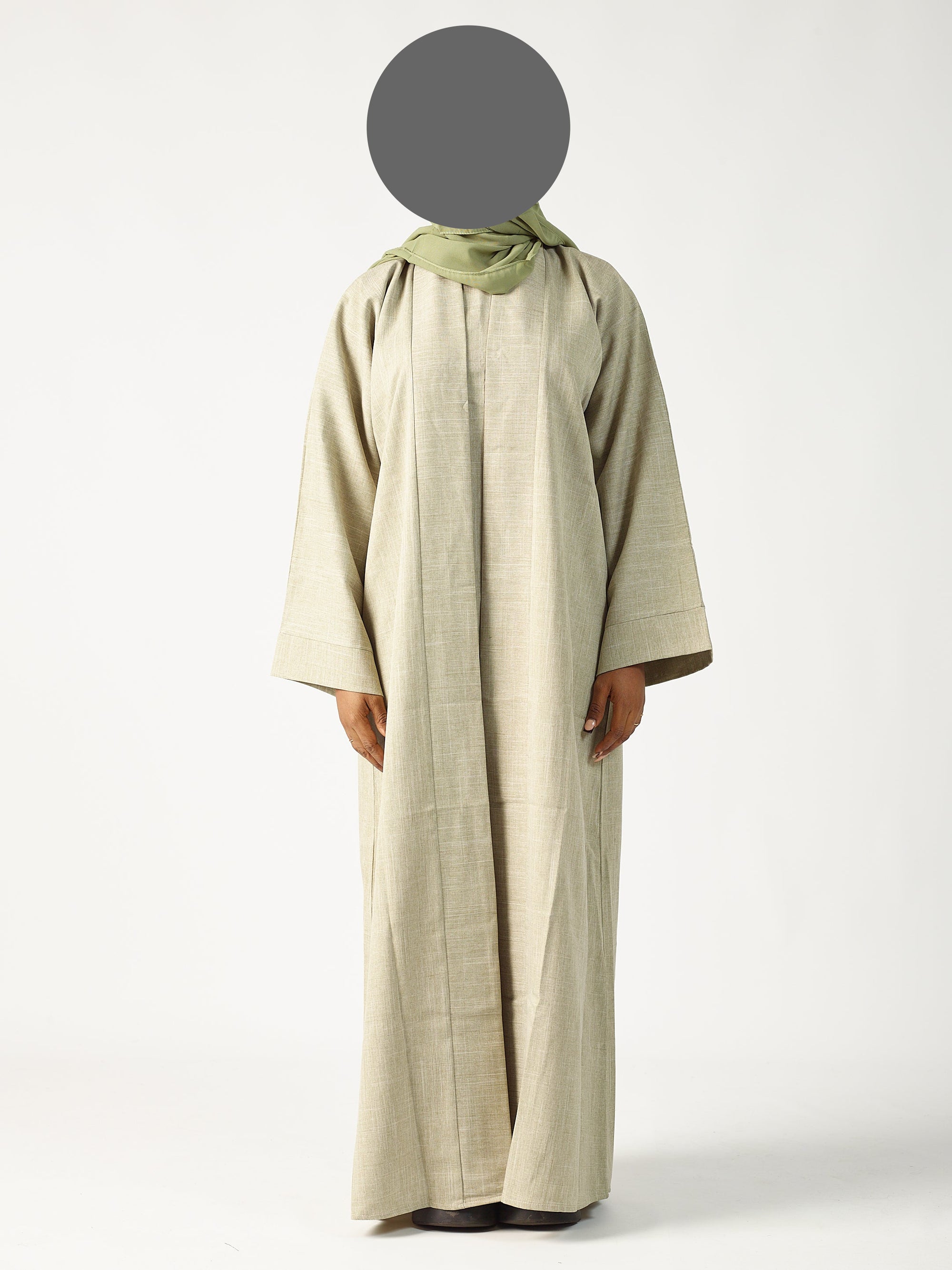 Linen Abaya Open