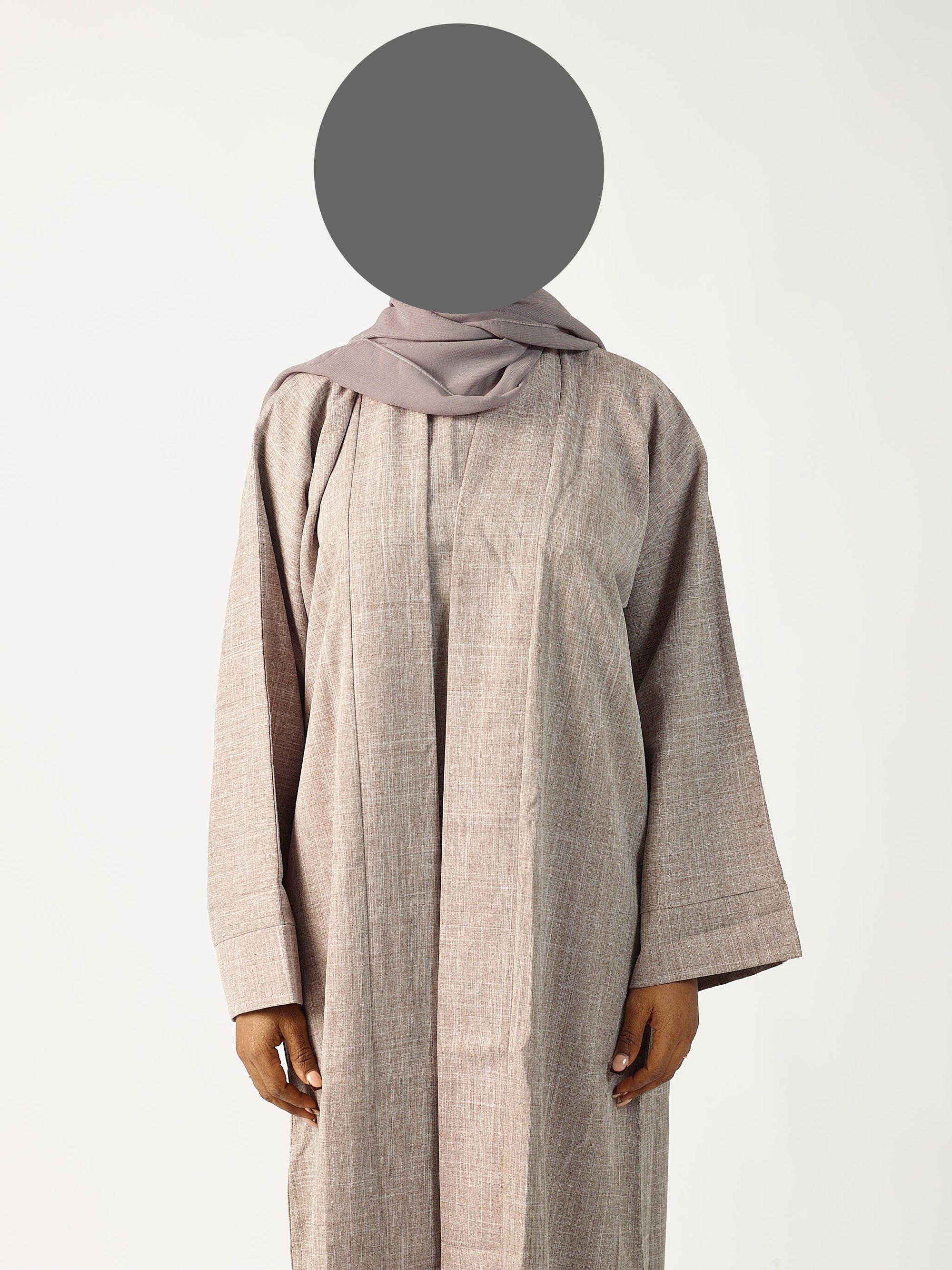 Linen Abaya Open
