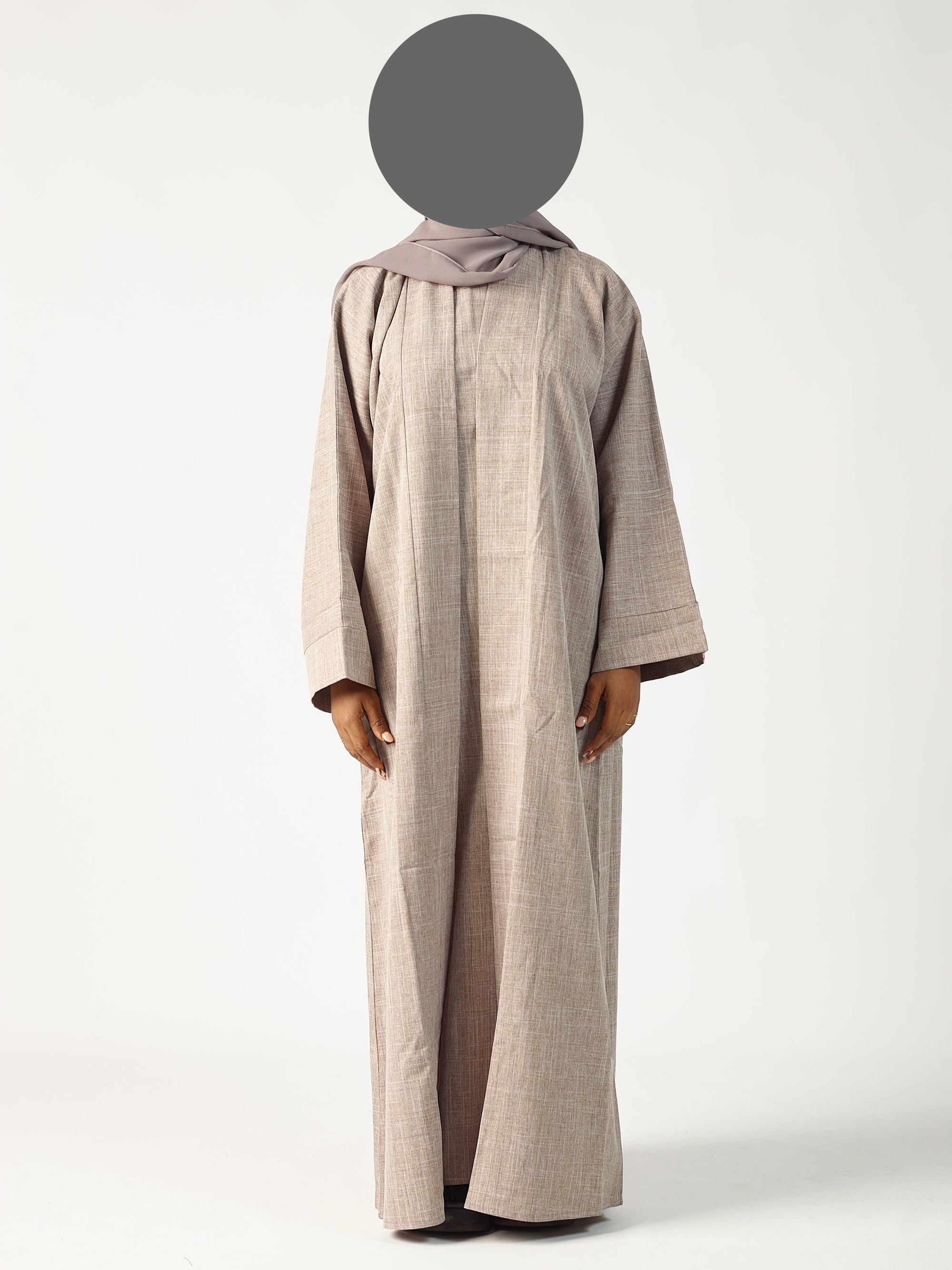 Linen Abaya Open