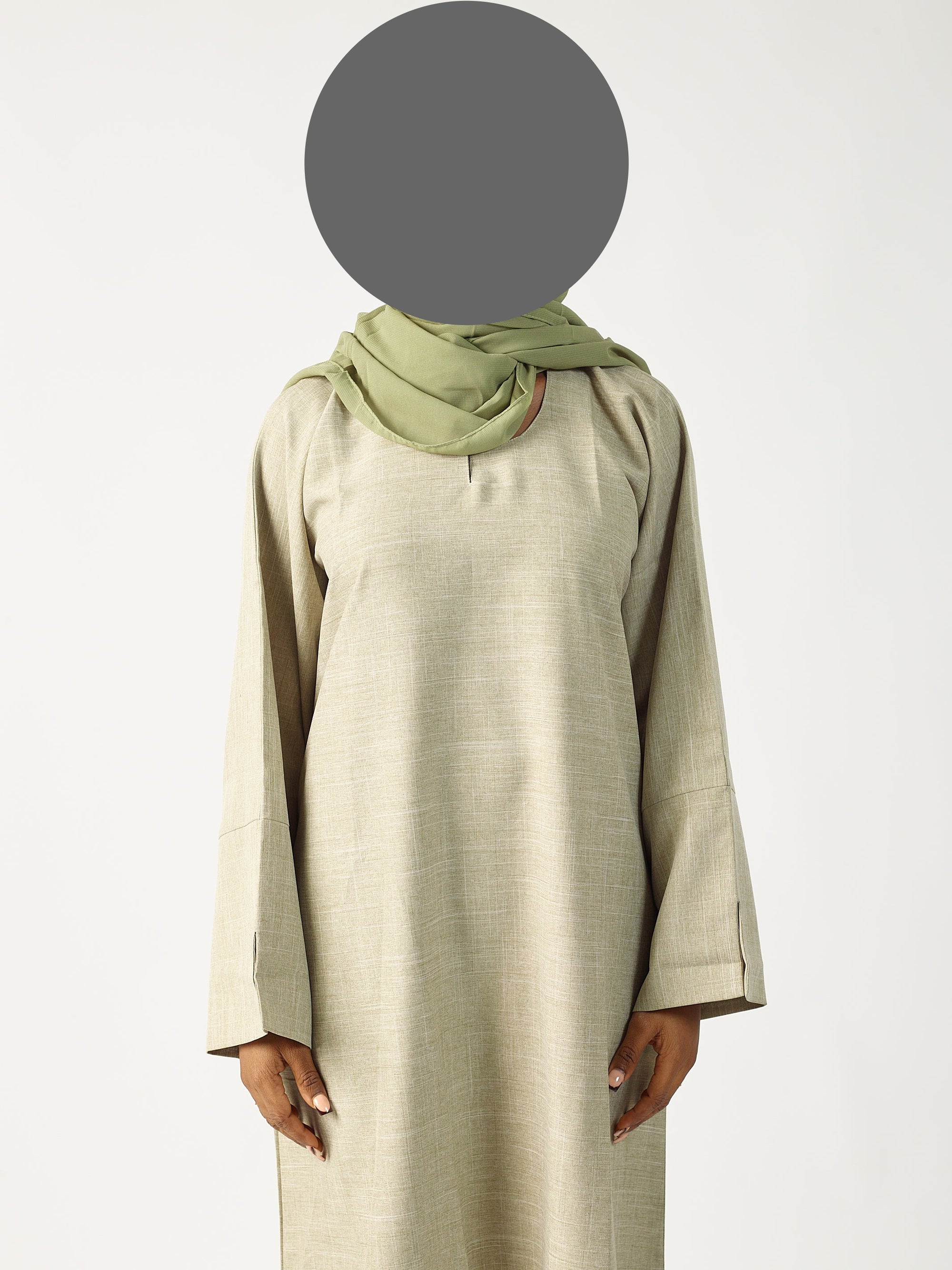 Linen Abaya Closed