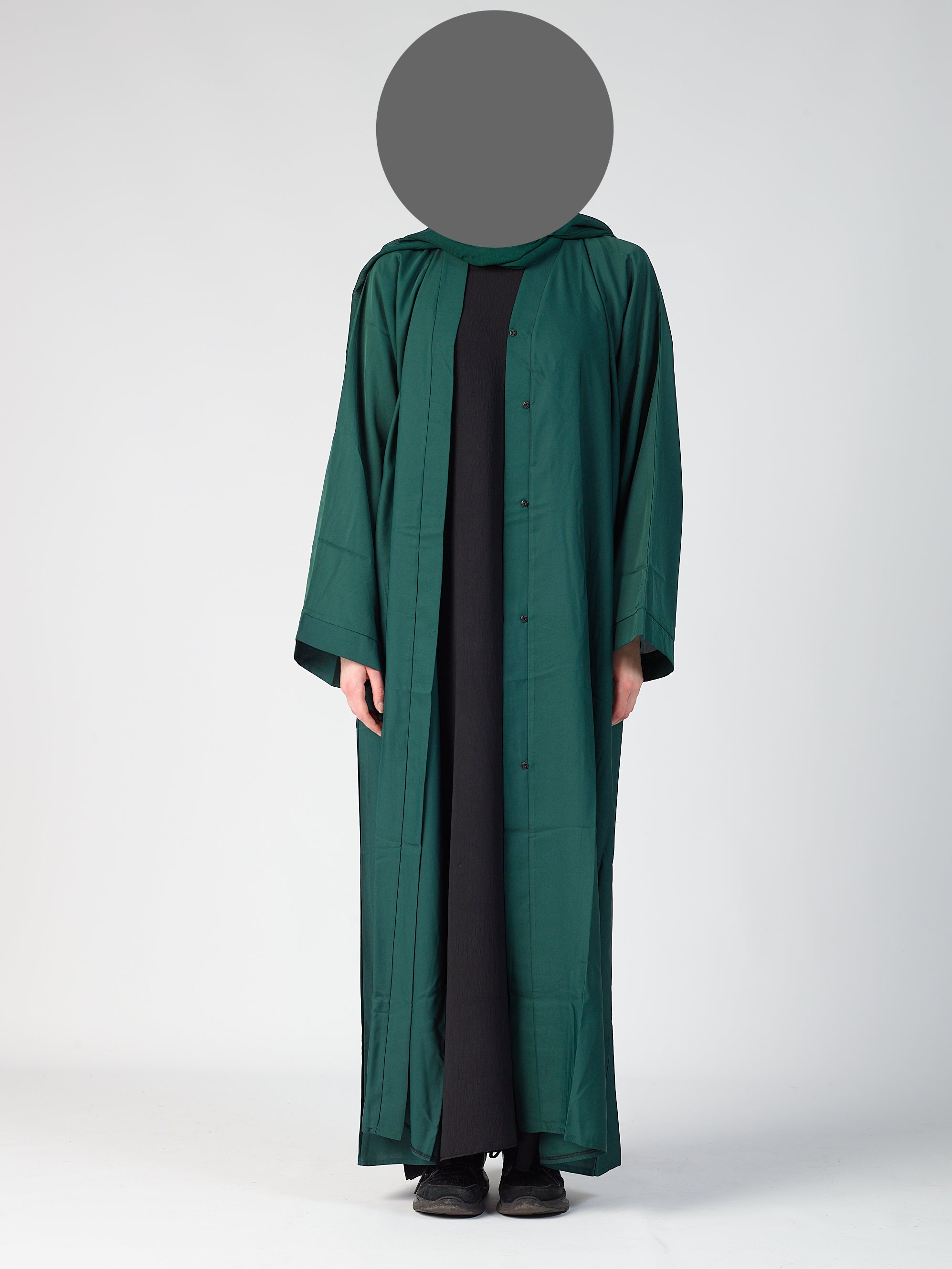 Open abaya - wide sleeve