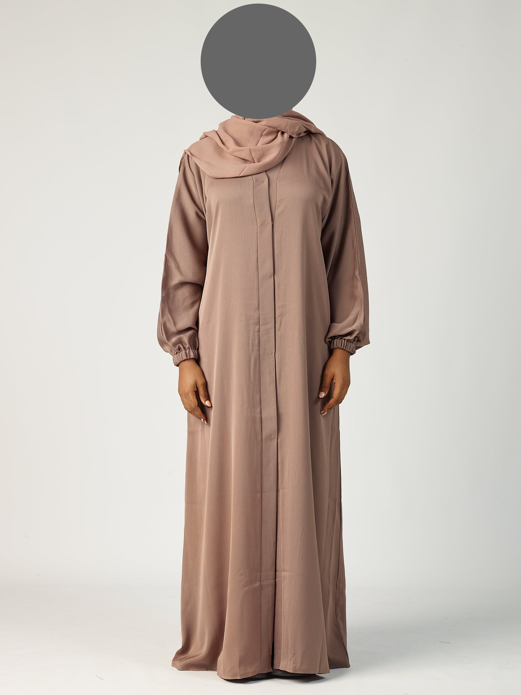 Open Abaya - Cuff Sleeve