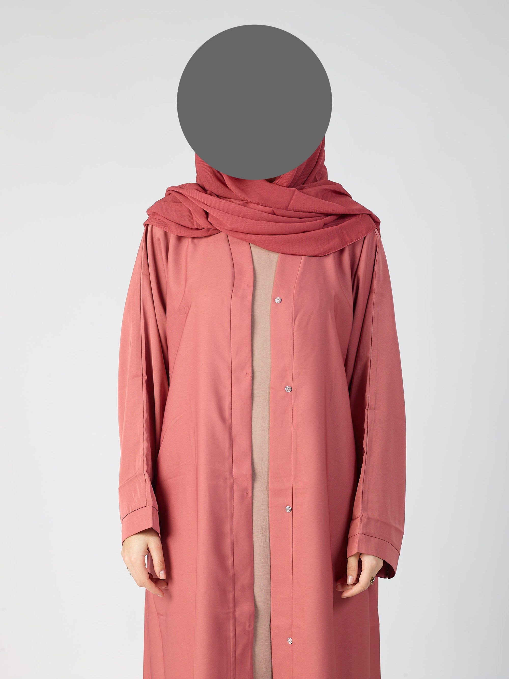 Open abaya - wide sleeve