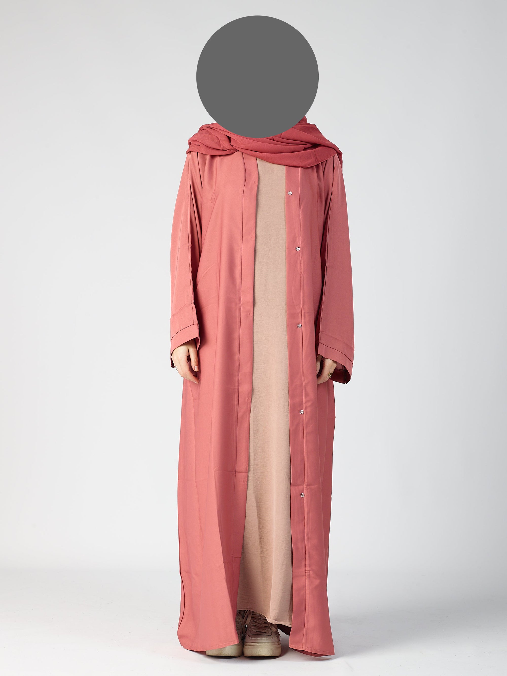 Open abaya - wide sleeve