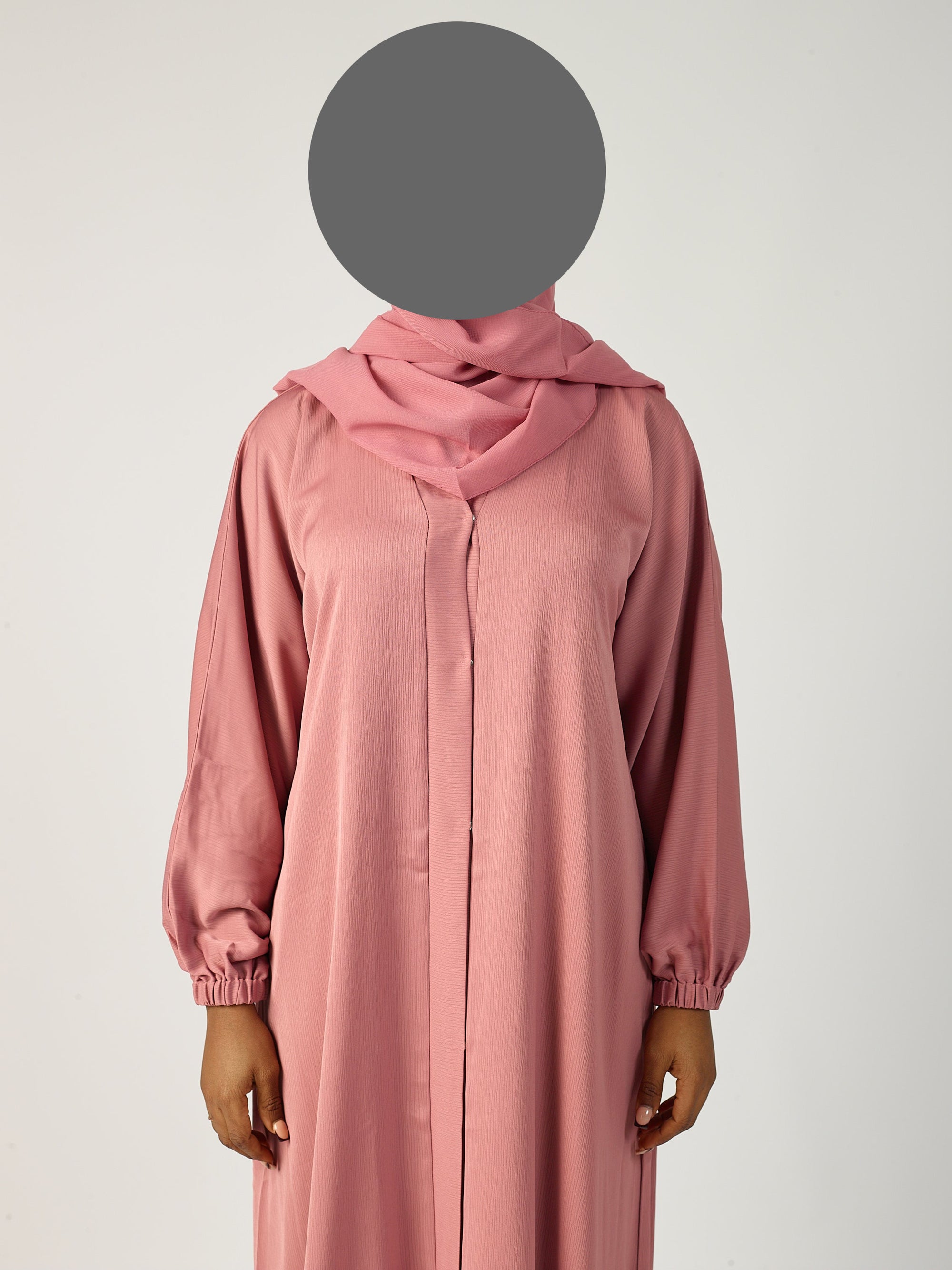 Open Abaya - Cuff Sleeve