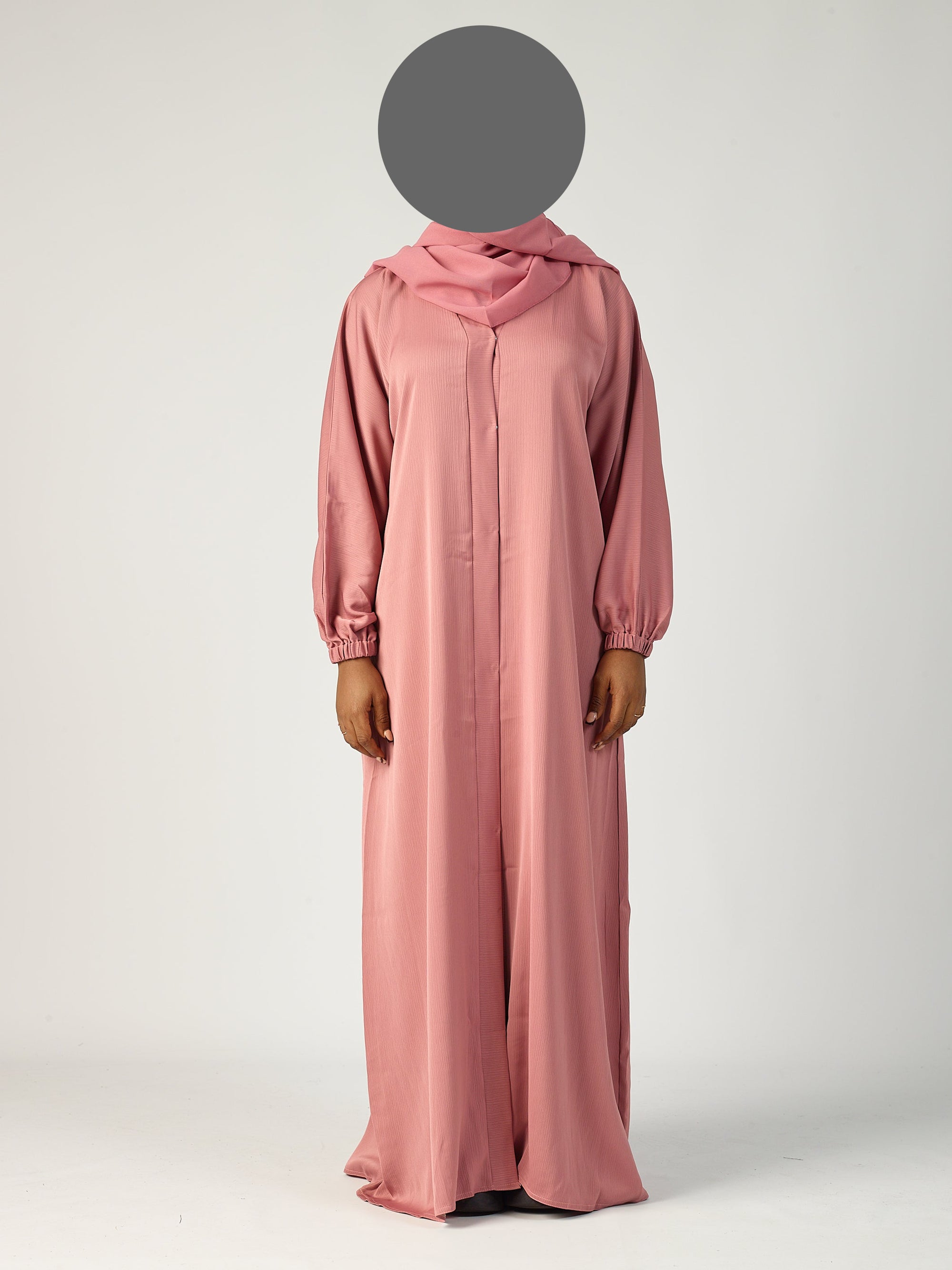 Open Abaya - Cuff Sleeve