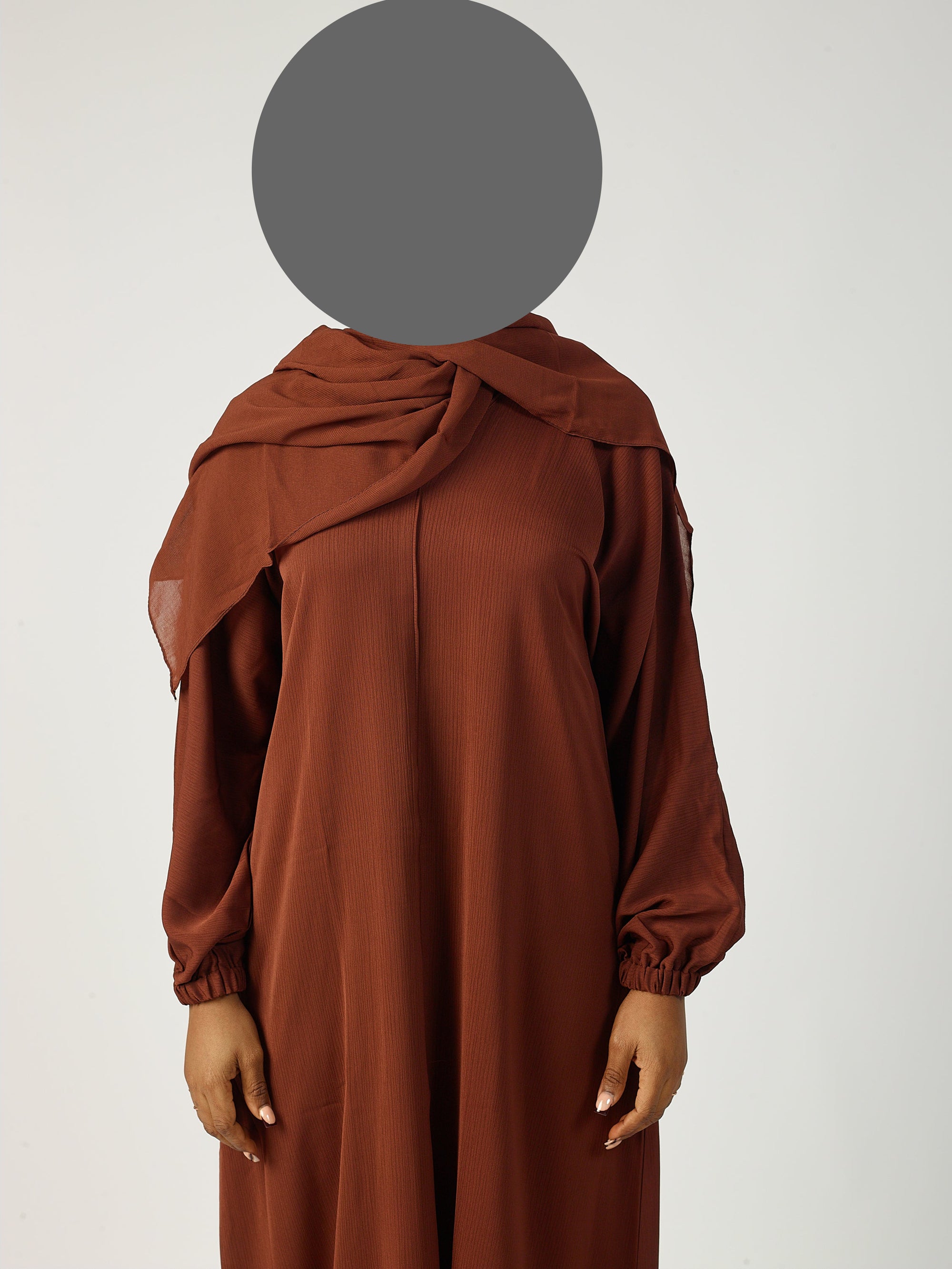 closed Abaya - Cuff sleeve