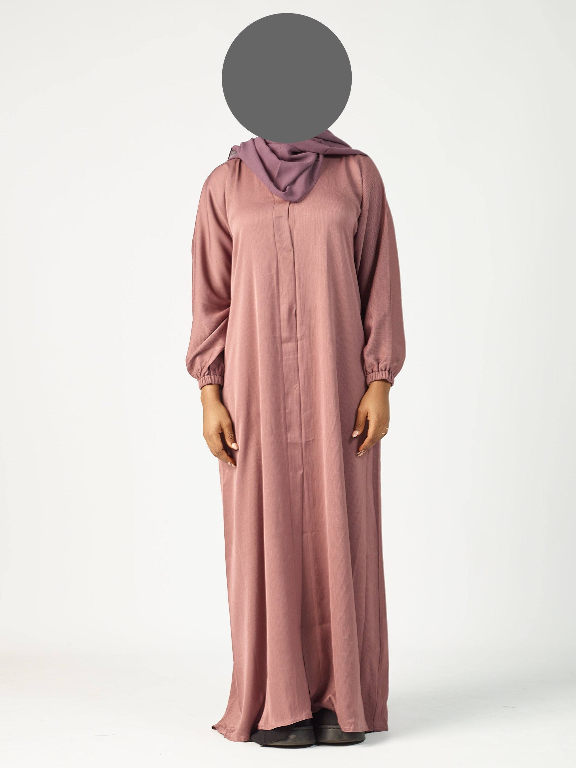 Open Abaya - Cuff Sleeve