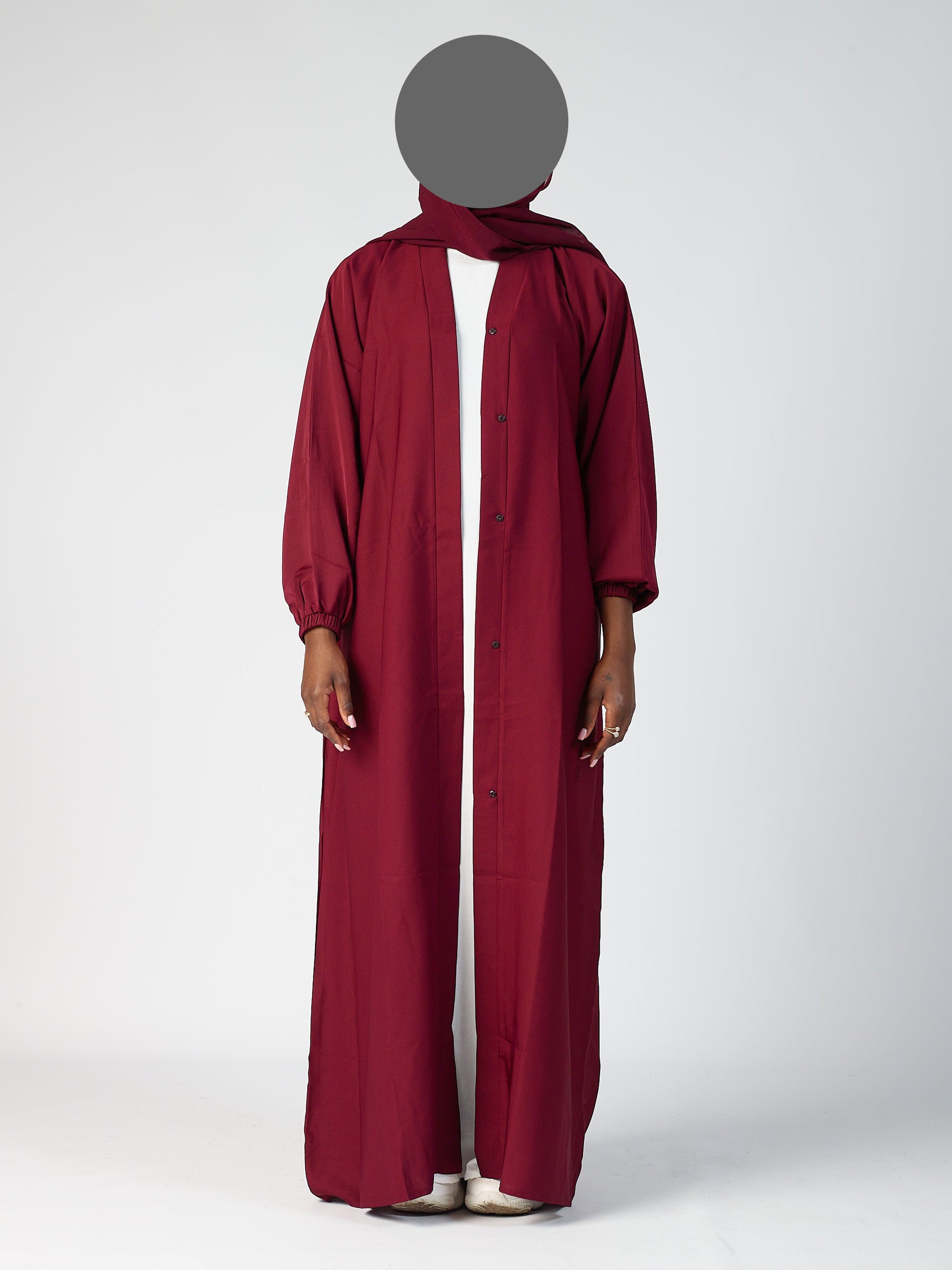 Open abaya - Cuff sleeve