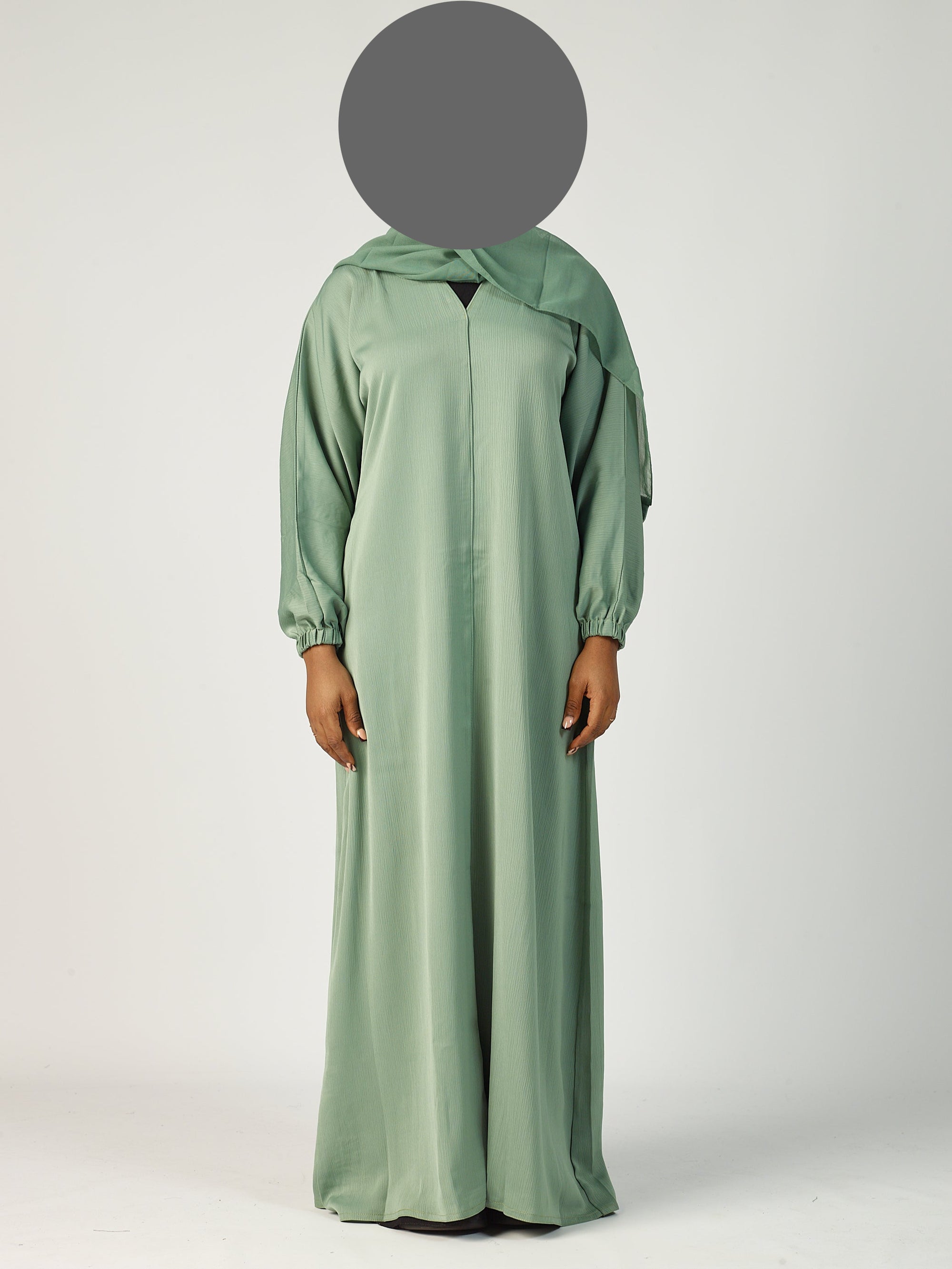 closed Abaya - Cuff sleeve