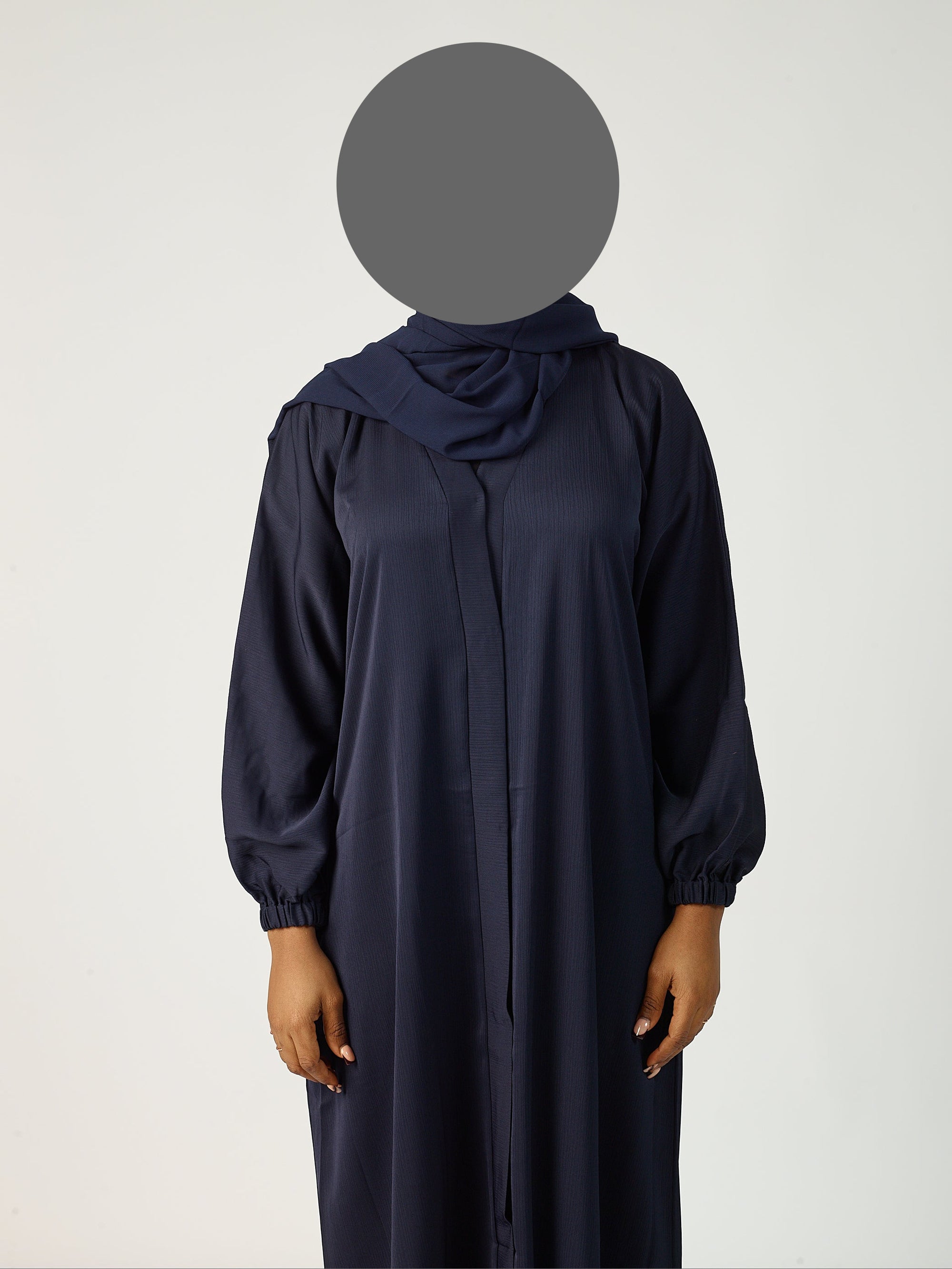 Open Abaya - Cuff Sleeve