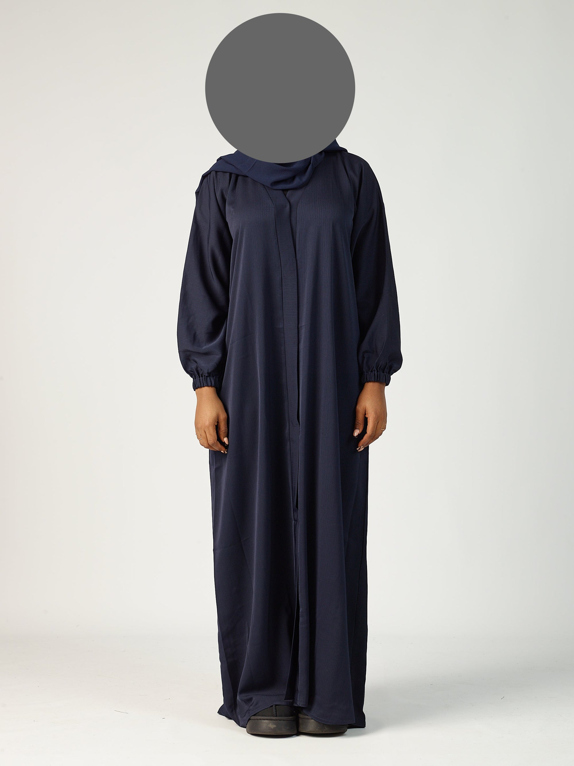 Open Abaya - Cuff Sleeve