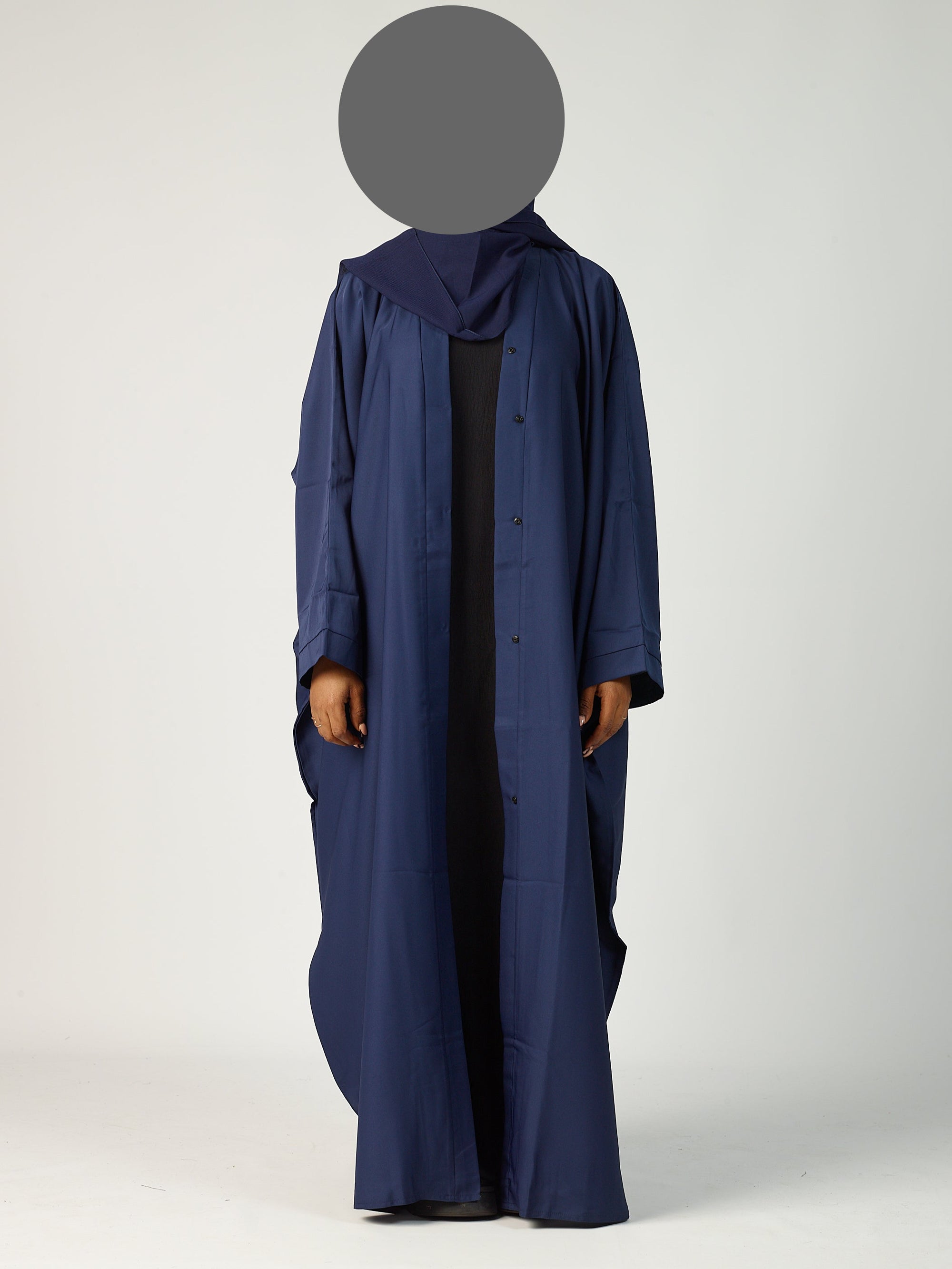 Batwing Open Abaya - wide sleeve -