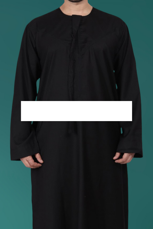 Traditional Emirati Thobe - Black