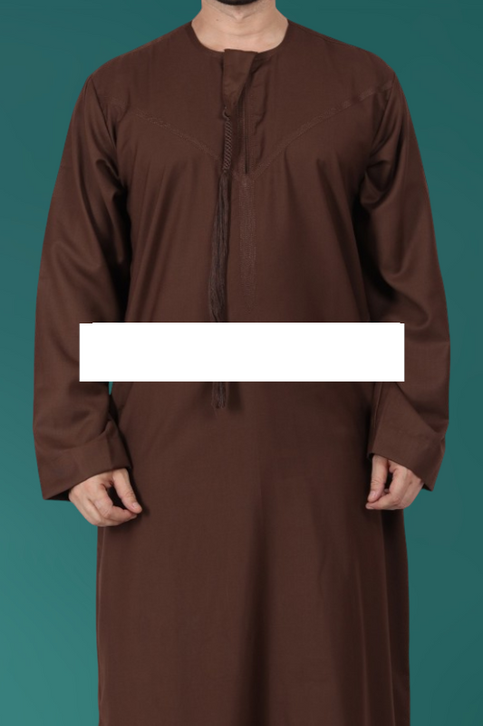 Traditional Emirati Thobe - Brown