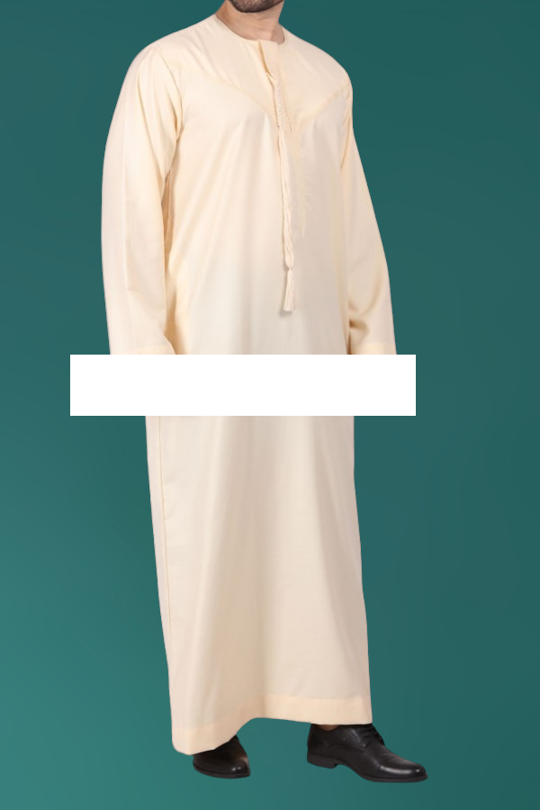 Traditional Emirati Thobe - Cream